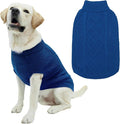 Mihachi Turtleneck Dog Sweater - Winter Coat Apparel Classic Cable Knit Clothes with Leash Hole for Cold Weather, Ideal Gift for Pet in New Year