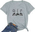 NIUBIA Women's T Shirts Summer Tops Simple Heart Graphic Shirts Sayings Short Sleeve Vacation Casual Blouse Thankful Tee