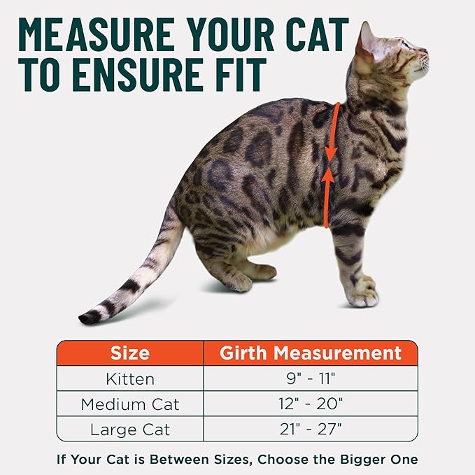 Houdini™ Escape Proof Cat Harness and Leash Set by OutdoorBengal – Orange, Large Cat Harness for Walking Big Cats