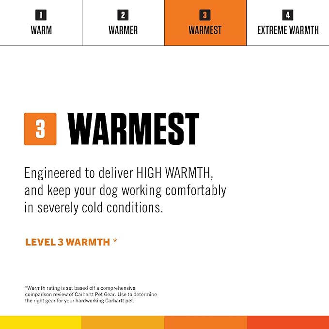 Carhartt Firm Duck Insulated Dog Chore Coat, Durable Weather Resistant Jacket for Cold and Windy Conditions, PFAS Free (Carhartt Brown), Large