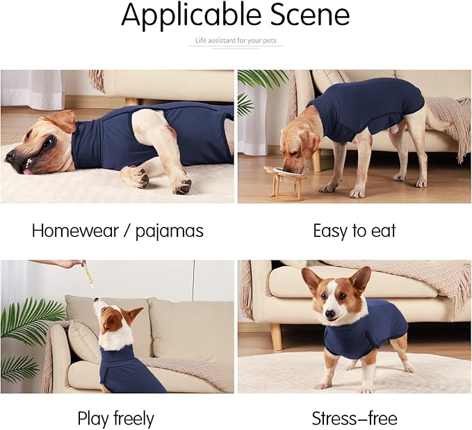 Dog Sweater Pullover Cold Weather Vest for Dogs Dog Sweatshirt & Jacket for Indoor and Outdoor Use (Small, Navy Blue)