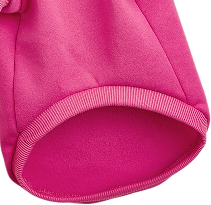 Puppy Sweater for Small Dogs Clothes Warm Winter Cat Clothe Pet Sweatshirt Knitwear Doggie Kitten Clothing, Rose, Small