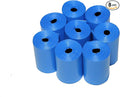 Easy Open & Strong Leak-Proof Poop Bags Dog Waste Bags 13.25 x 9" Made in USA .Bags are easier to tie than standard 12 inch bags (Blue)