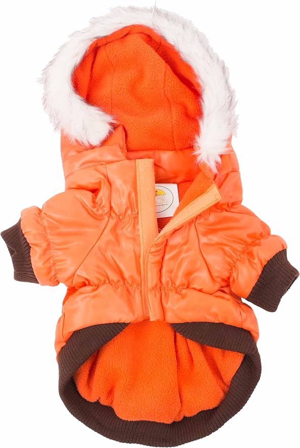 Pet Life ® Metallic Fashion Pet Parka Coat