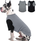 IKUPUKO 2 Pack Dog T-Shirts for Extra Large Dogs Soft Breathable Cotton Shirt Shedding Control Clothes for Great Dane, Summer Hot Weather Walking, Seaside, Park Play, XXXXXL