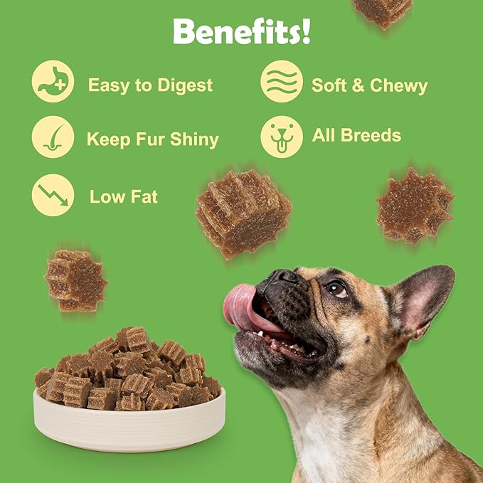 MON2SUN Grain-Free Soft Dog Treats, Gear-Shaped Training Treats for Puppy to Senior, Chicken Flavor, Low Calorie & Gluten-Free, 21.2 oz
