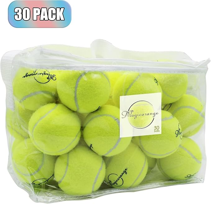 Magicorange Tennis Balls, 30 Pack Advanced Training Tennis Balls Practice Ball, Pet Dog Playing Balls,Good for Beginner Training Ball
