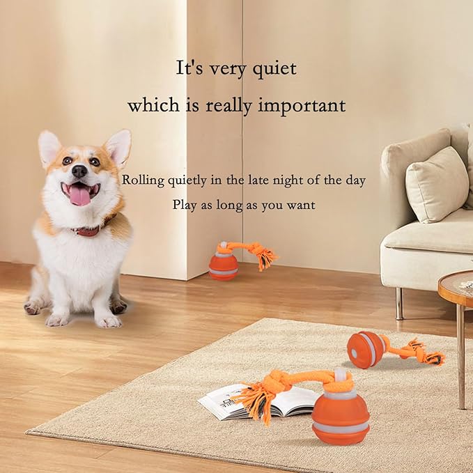 Interactive Dog Toys for Small Dogs,Peppy Pet Ball for Dogs,Puppy Toys,Active Rolling Dog Ball,Dog Toys to Keep Them Busy for Daily Training