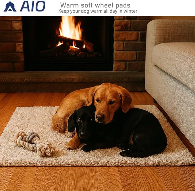 Heated Cat bed Self Warming Cat Bed Self Heating Cat Dog Mat Advanced Extra Warm Thermal Pet Pad For Indoor Outdoor Pets with Removable Cover Non-Slip Bottom Washable Non Electric Grey 27.5*45.2inch