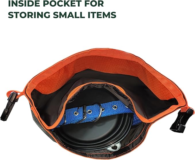 FXW Dog Food Travel Bag，Large Capacity for Travel Kibble Storage Perfect for RV Road Trips, Camping, Longterm Dog Boarding Gear Accessories Gray, 42 Cups