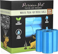 Parisian Pet Ecofriendly Dog Poop Bags Rolls - 320 Count Unscented Poop Bags For Dogs - Leakproof, Extra Thick, 16 Dog Waste Bags Refill Rolls - Stripped Blue Doggie Poop Bags - Fits All Dispenser