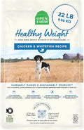 Open Farm, Healthy Weight Dog Food, Veterinarian Formulated High-Protein & Low-Calorie Dry Dog Food for Weight Management, Supports Metabolism & Mobility, Chicken & Whitefish Recipe, 22lb Bag