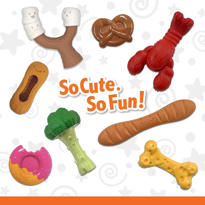 Nylabone Pretzel Power Chew Toy for Dogs, Dog Toys for Aggressive Chewers, Bacon & Peanut Butter Flavor, X-Large Dogs - 50+ lbs, 1 Count
