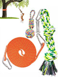 Dog Outdoor Bungee Tug Hanging Toy, Tether Tug of War Toys for Pitbull Small Large Aggressive Chewers Dogs to Exercise Solo Play, Tree Tugger Interactive Tug Toy, Dog Rope Toys