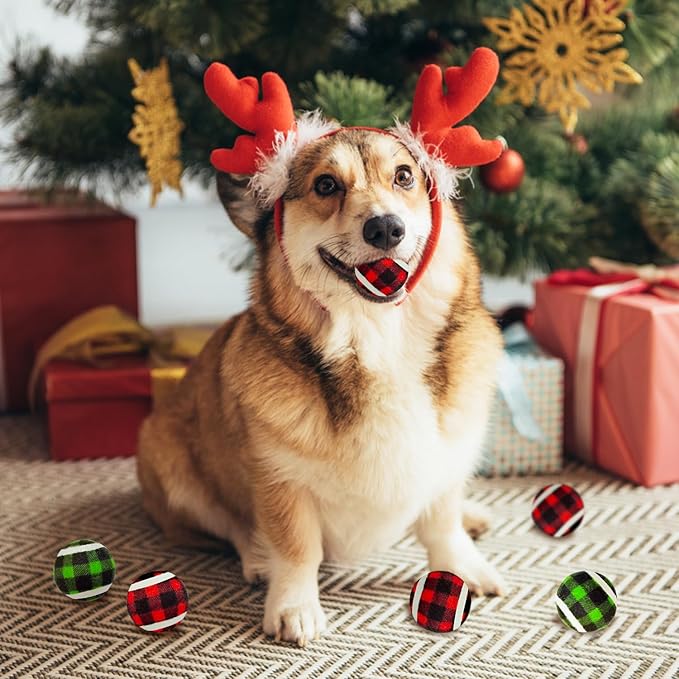 X-Small Dog Tennis Balls Dog Toys Ball 1.5" Pack of 12, Fit Ball Launchers,Christmas Dog Toys,Christmas Dog Gifts