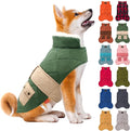 KYEESE Dog Coat Soft Pet Sweater for Cold Weather Windproof Dog Coats for Small Dogs Waterproof Dogs Jacket with Fleece Lined Warm Pet Winter Puffer Coat with Leash Hole Thick Cat Clothes with Pocket