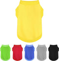 Elevate Your Dog's Fashion Quotient with Colorful and Breathable Sleeveless Cotton Shirts! Perfect Pet Apparel for Small to Medium Dogs Yellow XL