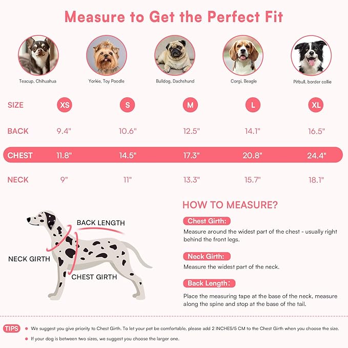 Queenmore Knitted Pullover Dog Sweater,Turtleneck Pet Cat Sweater, Cold Weather Puppy Clothes Stitching Knitwear with Leash Hole for Small Medium Dogs(Pink,M)