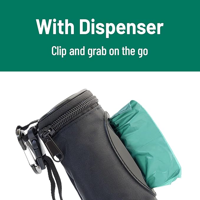 Extended Dog Poop Bags with Dispenser, 1000 Count, Pre-Separated, Lavender Scent, Eco-friendly Material, Extra Thick, 100% Leakproof, 8"x 15.6", Green