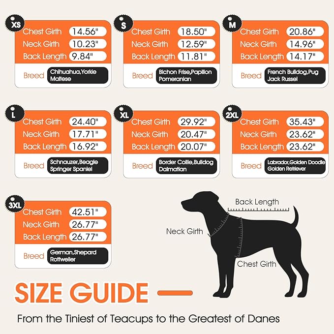 Dog Coat with Harness Built in -Orange,Small- Fleece Lined Dog Snow Jacket Snowsuit，Adjustable Reflective Winter Warm Cold Weather Coat