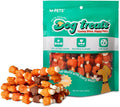 M-PETS Dog Treats, 5 Flavor Dogs Kabob Snacks Long Lasting Chews, Made with Real Chicken and Duck Jerky Meat 18pcs Rawhide Sticks
