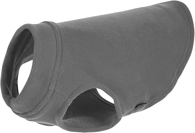 Gooby - Stretch Fleece Vest, Pullover Fleece Vest Jacket Sweater for Dogs, Gray, Small