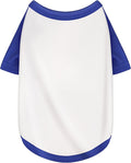Stylish White Color Block Dog Shirt: Premium Polycotton Blend, Comfortable, Breathable, and Wrinkle-Resistant. Perfect Apparel for Small, Medium, & Large Dogs, a Must-Have for Pet Lovers 4XL