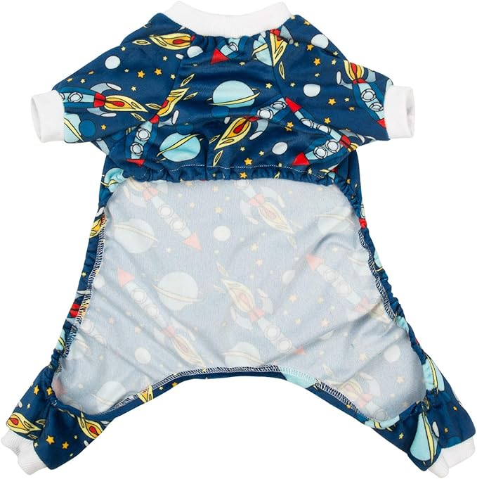 CuteBone Small Dogs Outfit Soft Puppy Onesies Pjs Dog Pajamas Pet Coat Cat Apparel Comfy Doggie Jumpsuit Bodysuit for All Seasons P16S