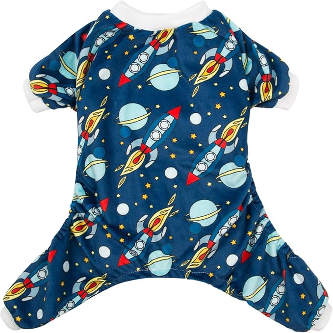 CuteBone Small Dogs Outfit Soft Puppy Onesies Pjs Dog Pajamas Pet Coat Cat Apparel Comfy Doggie Jumpsuit Bodysuit for All Seasons P16S