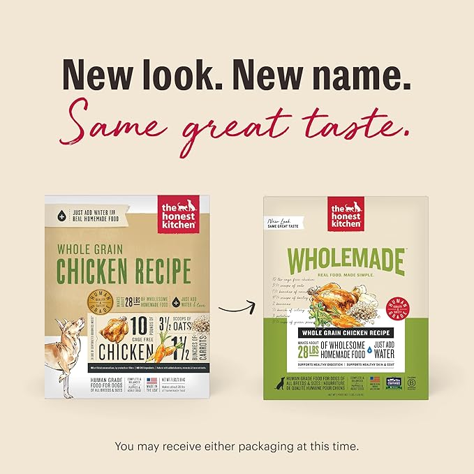 The Honest Kitchen Wholemade™ Whole Grain Chicken Dog Food, 7 lb Box