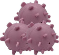 Dog Balls ，2.3” Heavy Duty Squeaky Dog Toys for Small Medium Large Dogs Squeaky Toy Balls 3 Pcs (Red)