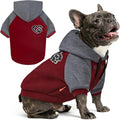 KYEESE Dog Hoodie Stretchy Dog Clothes for Small Dogs Soft Pet Sweatshirt with Drawstring Dogs Winter Coat for Cold Weather Cat Coat with Leash Hole Comfort Cat Sweater Warm Pet Clothes