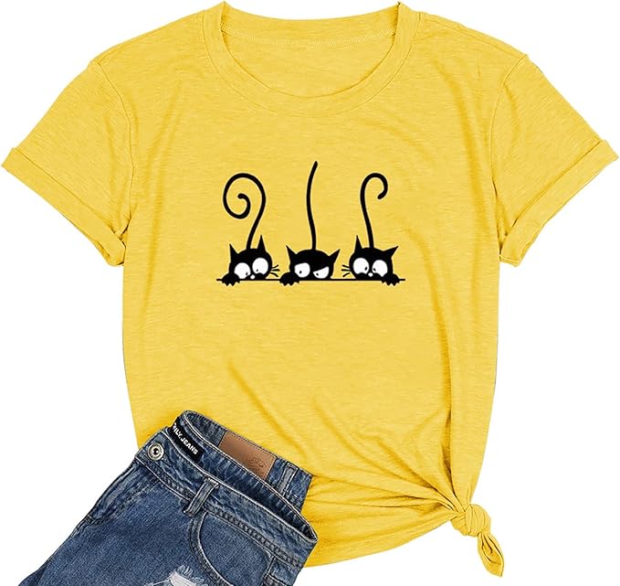 NIUBIA Women's T Shirts Summer Tops Simple Heart Graphic Shirts Sayings Short Sleeve Vacation Casual Blouse Thankful Tee