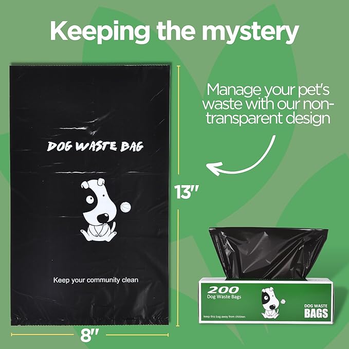 The Original Poop Bags® Dog Poop Bags Rolls – Commercial Bulk Recycled Poop Bags for Dogs, Heavy-Duty Waste Bag Refills, Black, 2,000 Count