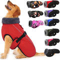 IECOii Extra Warm Dog Coat - Reflective, Adjustable Jacket with Buckle & Fleece Turtleneck for Cold Weather, Soft Winter Coat for Small to Extra Large Dogs