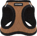 Best Pet Supplies - All Weather Mesh/Plush, Reflective, No Pull Harness for Small, Medium Dogs, Cats - Secure with Hook & Loop Fastener, Buckle, Double D-Rings - Beige Plush, XL
