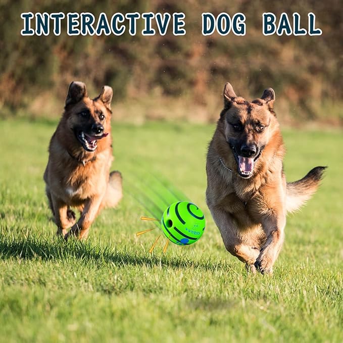 HYQ Small Dog Toys, Interactive Ball, Squeaky Toys for Small to Large Dogs - 5.91 inch