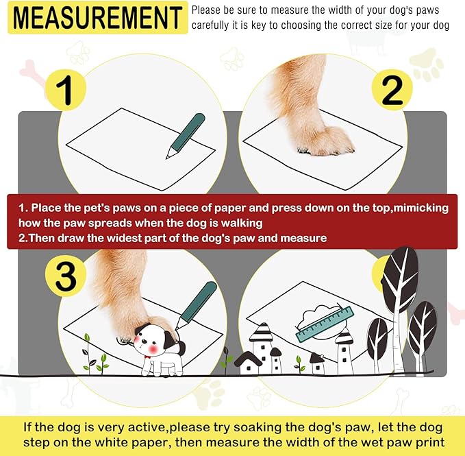 DcOaGt Dog Shoes for Large Dogs, 4PCS Anti-Slip Dog Boots & Paw Protectors for Hot Pavement Winter Snow Hiking Walking, Waterproof Breathable and Reflective Dog Booties for Large Size Dogs