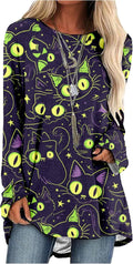MARSVOVO Women Novelty Graphic Plus Size Sweater Crewneck Long Sleeve Cute Printed Loose Fit Casual Fall Sweaters Top