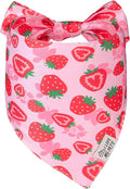 SCENEREAL Summer Dog Bandana, Double Side Dog Scarf for Small Medium Large Dogs Cats Puppy,Holiday Bandanas for Dogs Boys Girls, Premium & Soft Fabric Pet Accessories for Birthday Party Days, (Size S)