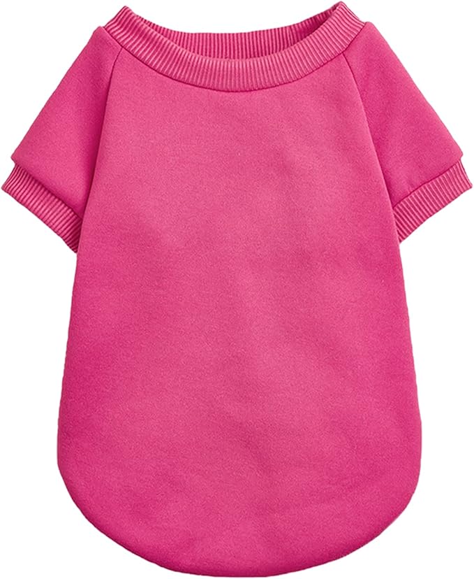 Puppy Sweater for Small Dogs Clothes Warm Winter Cat Clothe Pet Sweatshirt Knitwear Doggie Kitten Clothing, Rose, XX-Small