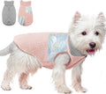 EMUST Dog Jacket, Warm Reversible Dog Winter Coat with Fleece Lining, Thick Plush Puppy Coats, Pink, XL