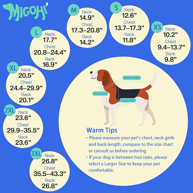 MIGOHI Waterproof Dog Winter Coat - Thick Dog Fleece Jacket with Reflective Strips, Warm Winter Snowsuit Sweater for Small Dogs,Machine Washable,French Bulldog,M,RedBlack