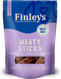 Finley's Rabbit & Venison Meaty Sticks Dog Treats, Grain-Free, Soft & Chewy, High Protein, Made in USA, 12 Ounce (Pack of 1)