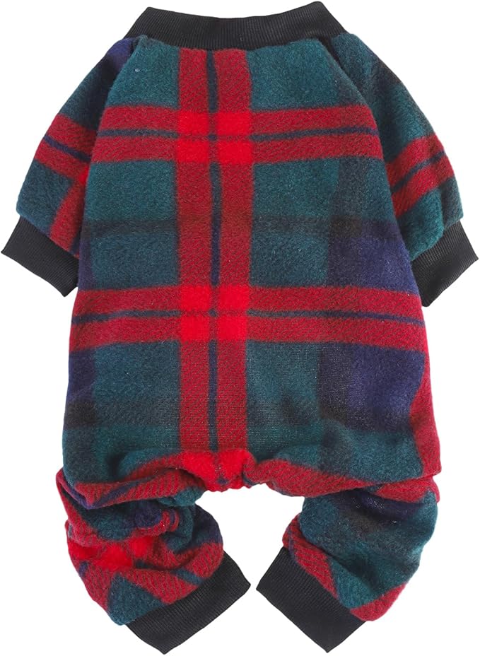 SCENEREAL Dog Pajamas for Small Medium Large Dogs Soft Pet Sweater Clothes Warm Puppy Onesie Outfits for Doggie Winter Christmas - Dog Jammies Pjs
