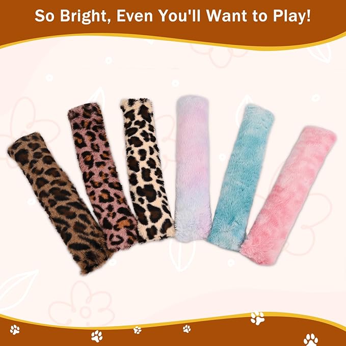 3Pcs Leopard Print Cat Kicker Toy with Organic Catnip - Durable Chew Pillow for Indoor Cats, Plush Catnip Toys for Play & Calming, Soft Cat Bed Stuffing (Leopard)