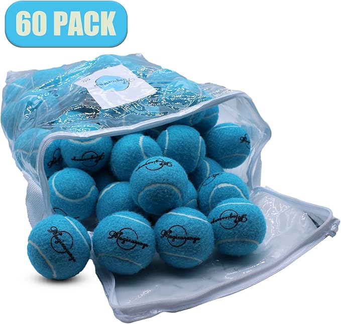 Magicorange Tennis Balls, 60 Pack Advanced Training Tennis Balls Practice Ball, Pet Dog Playing Balls,Good for Beginner Training Ball