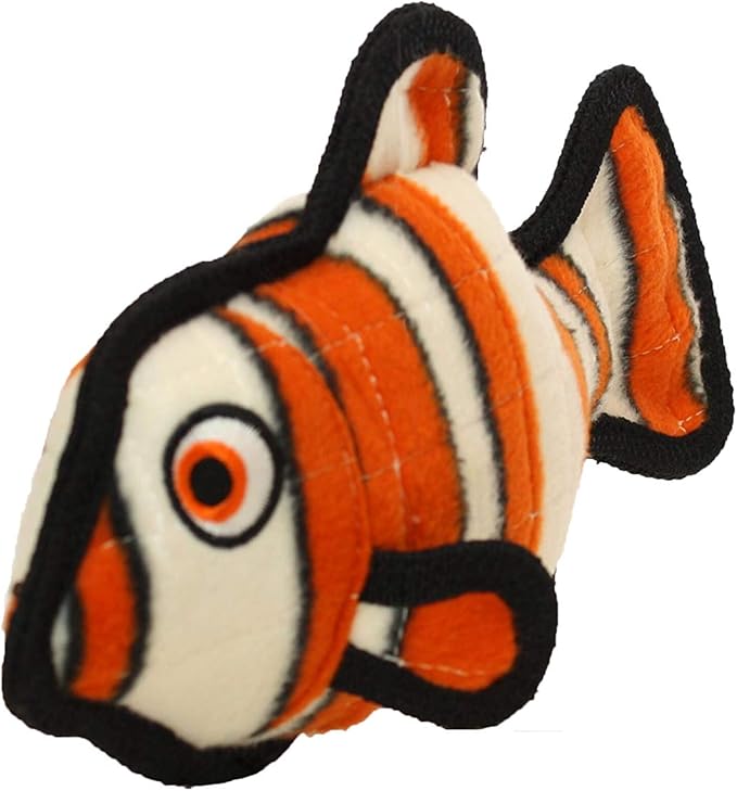 TUFFY - World's Tuffest Soft Dog Toy - Ocean Stingray - Squeakers - Multiple Layers. Made Durable, Strong & Tough. Interactive Play (Tug, Toss & Fetch). Machine Washable & Floats. (2 Combo Pack)