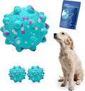 2 Pcs Tough ETPU Dog Balls for Aggressive Chewers - Bouncy, Interactive Floating Chew Toys for Fetch & Water Play with Small Medium Dogs