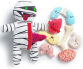 Nocciola Halloween Zombie Mummy Dog Toys with Organs: Funny Cool Squeaky Dog Chew Toys for Puppies, Small and Medium Size Dogs, Plush Stuffed Puzzle Toys for Dog Training Hide and Seek Pet Supplies